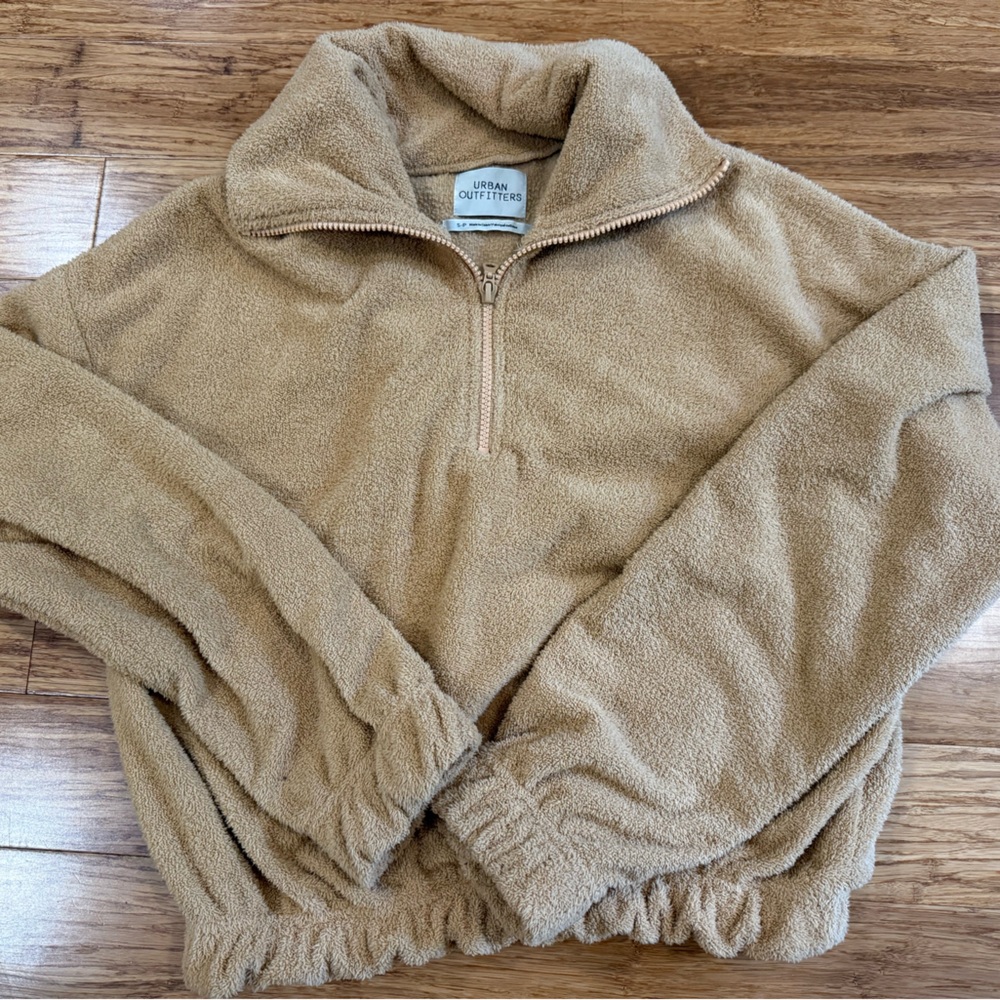 Urban Outfitters Cropped Fleece zip